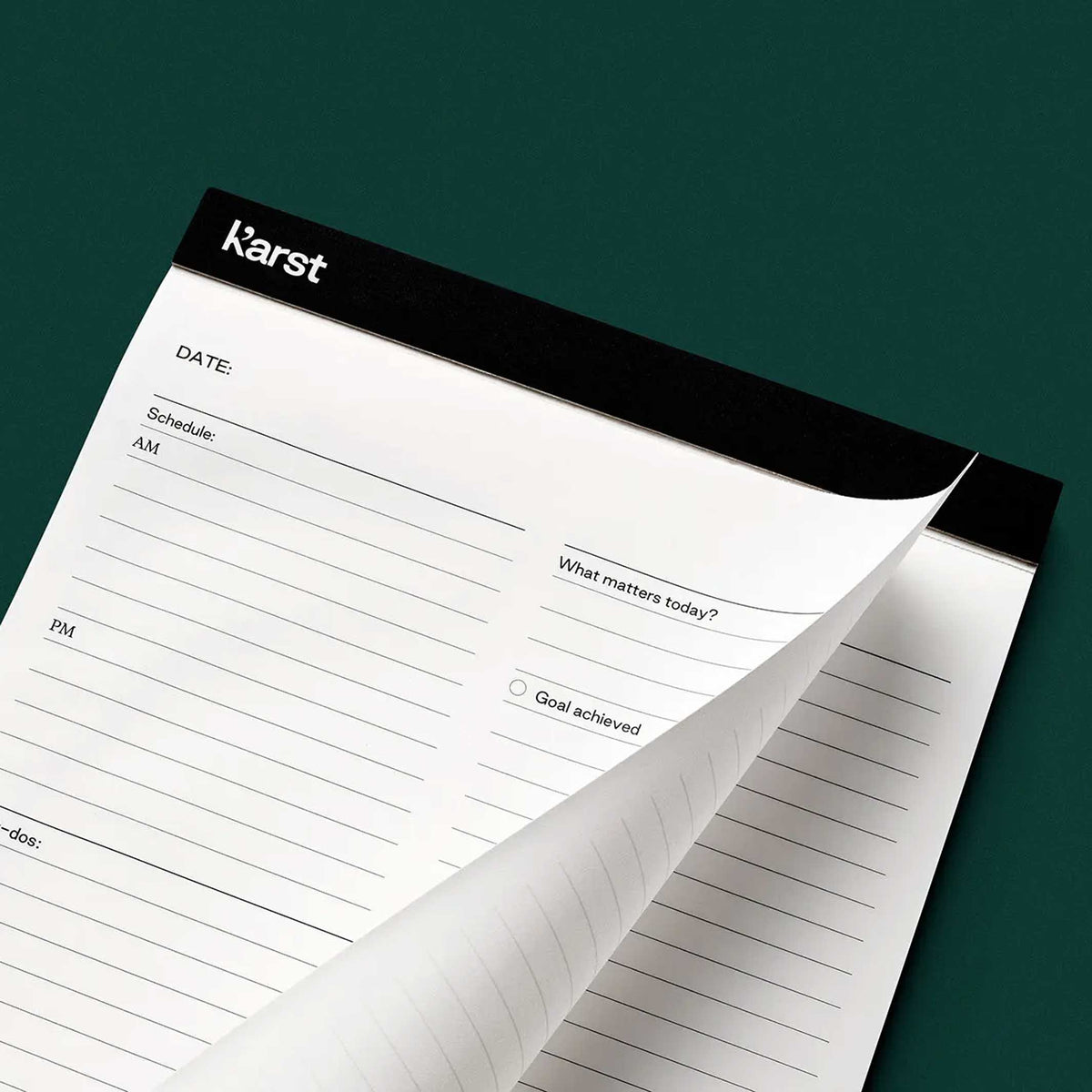DAILY ACTION PAD - TAGES-AUFGABENPLANER | KarstGoods