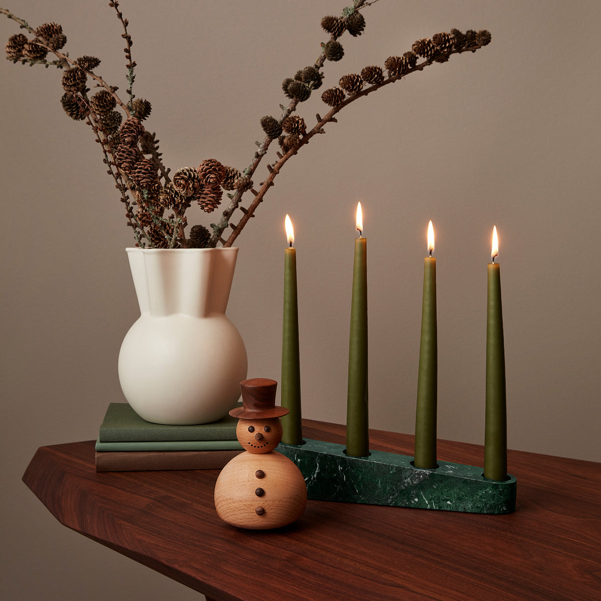 Kerzenständer Ilta – Marmor · L 25 cm | Spring Copenhagen