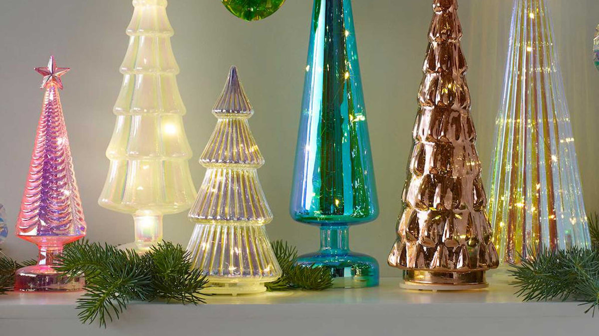 CLEAR - Glas-Tannenbaum mit LED Beleuchtung - 37 cm hoch | MoMA