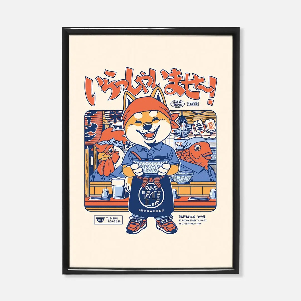 IRASSHAIMASE - Ramen Poster - 40x50 cm | Yeaaah! Studio