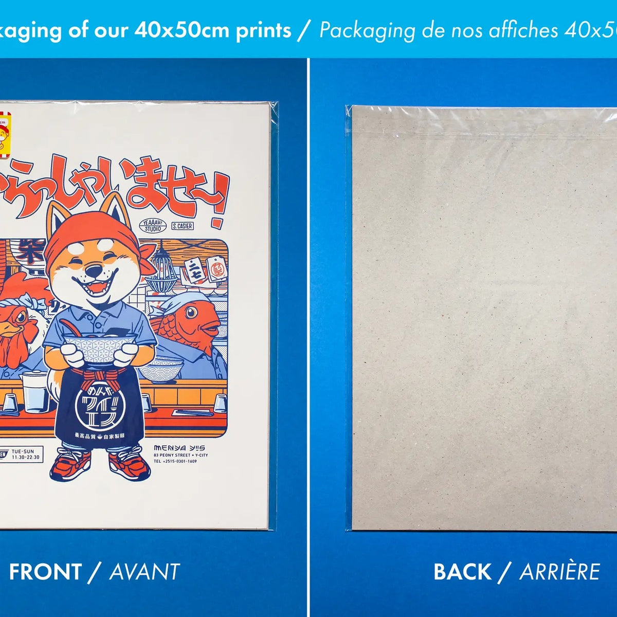 IRASSHAIMASE - Ramen Poster - 40x50 cm | Yeaaah! Studio