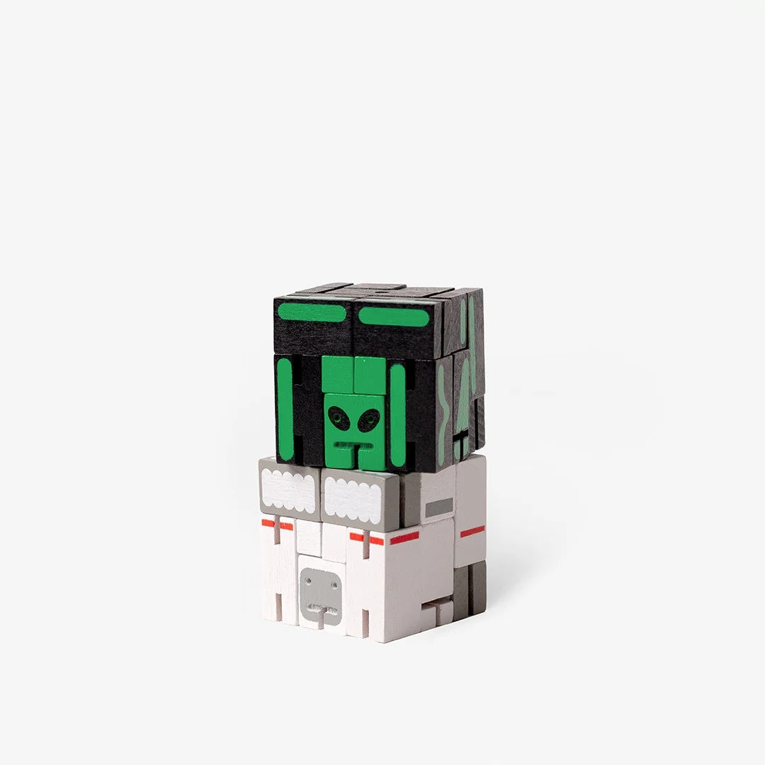 CUBEBOT® - BEST FRIENDS IN SPACE Set -3D Puzzle Roboter | David Weeks | Areaware