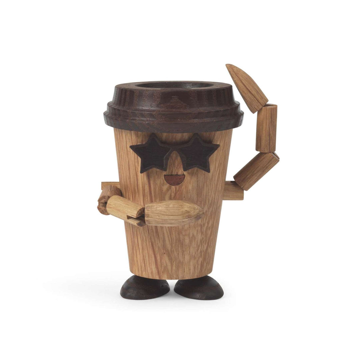 Wooden Figure Woodies "Esther Espresso" – 9 cm | Spring Copenhagen