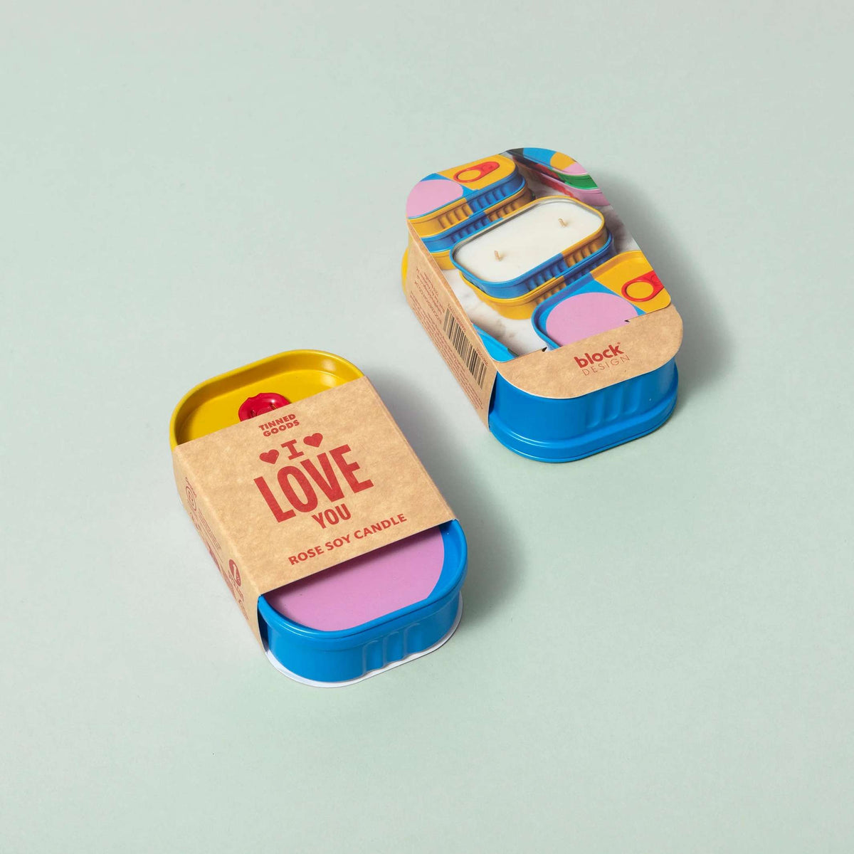 Duftkerze "I Love You" – Sojawachs · in Dose | Block Design