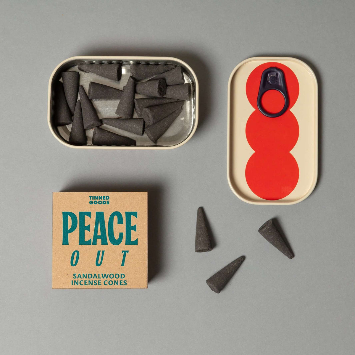 Räucherkegel "Peace Out" – Sandelholz · in Dose | Block Design