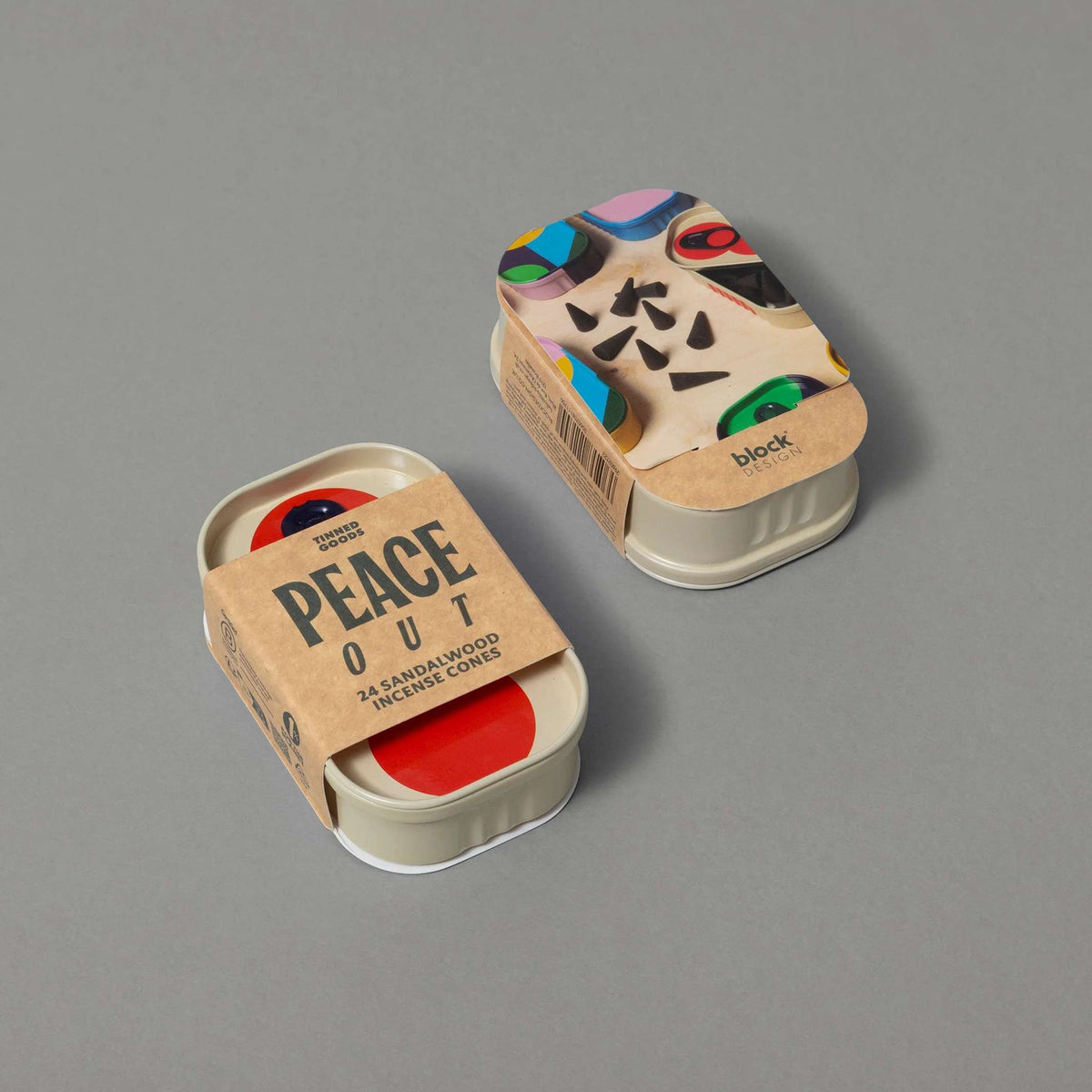 Räucherkegel "Peace Out" – Sandelholz · in Dose | Block Design