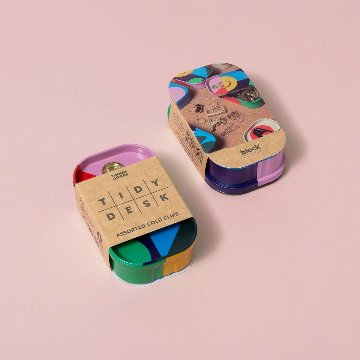 Foldback-Klammern "Tidy Desk" – Gold · in Dose | Block Design