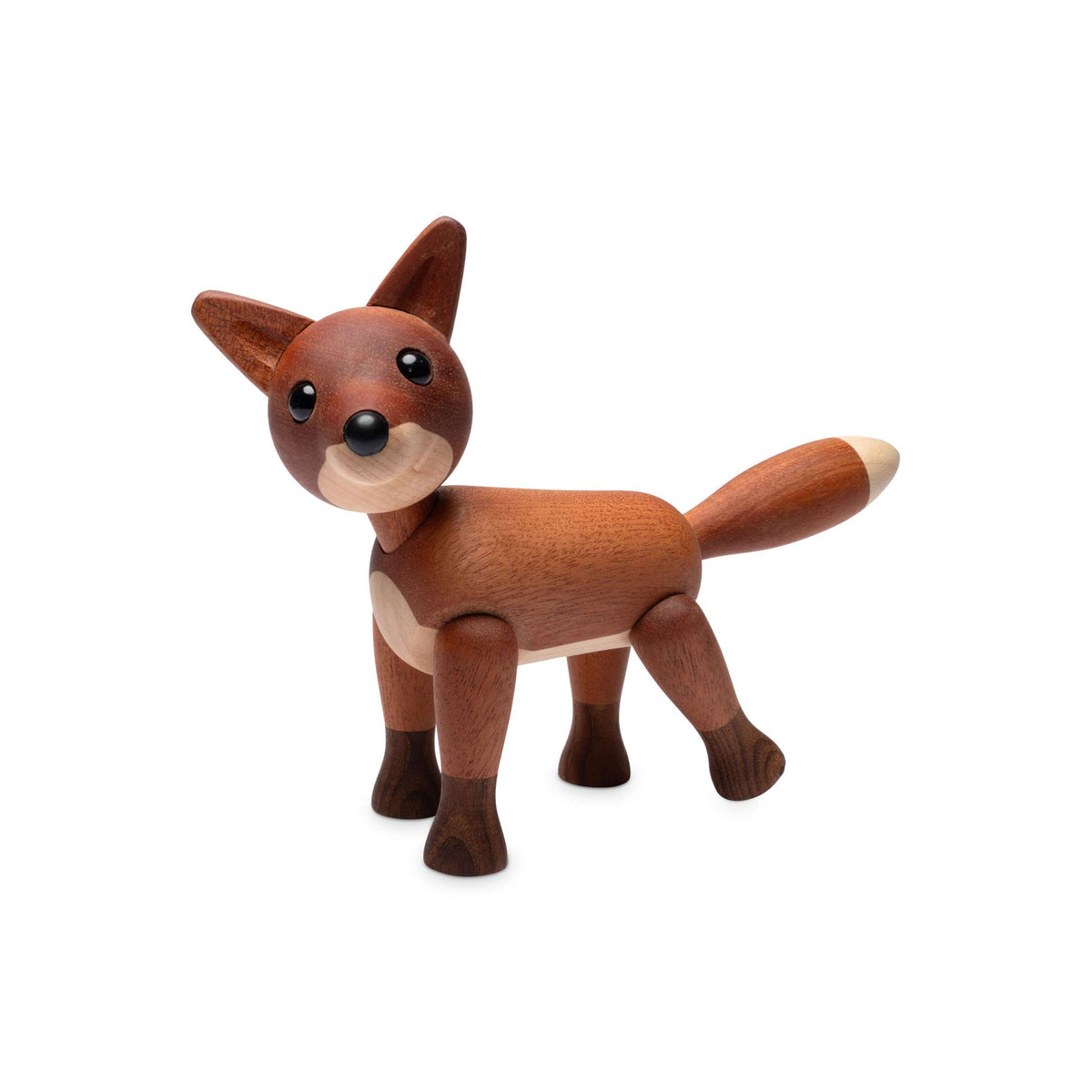Wooden Fox Foxy – Mahogany · 12 cm | Spring Copenhagen