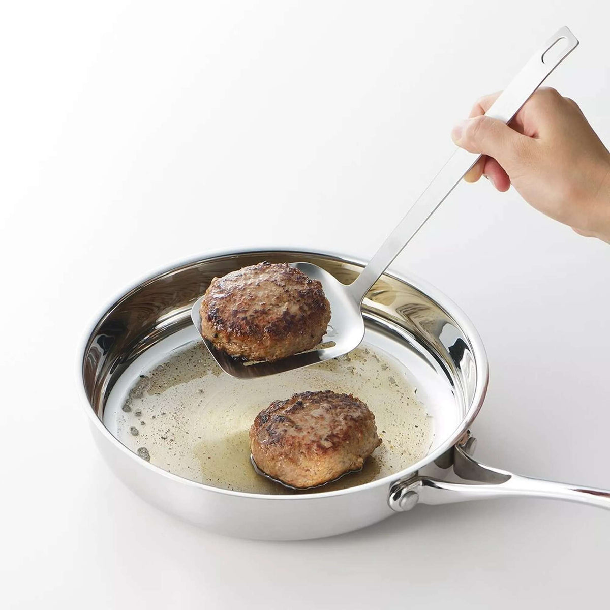 AIKATA TURNER - Japanische Edelstahl-Küchenspatel & Pfannenwender - 31 cm | Yoshikawa
