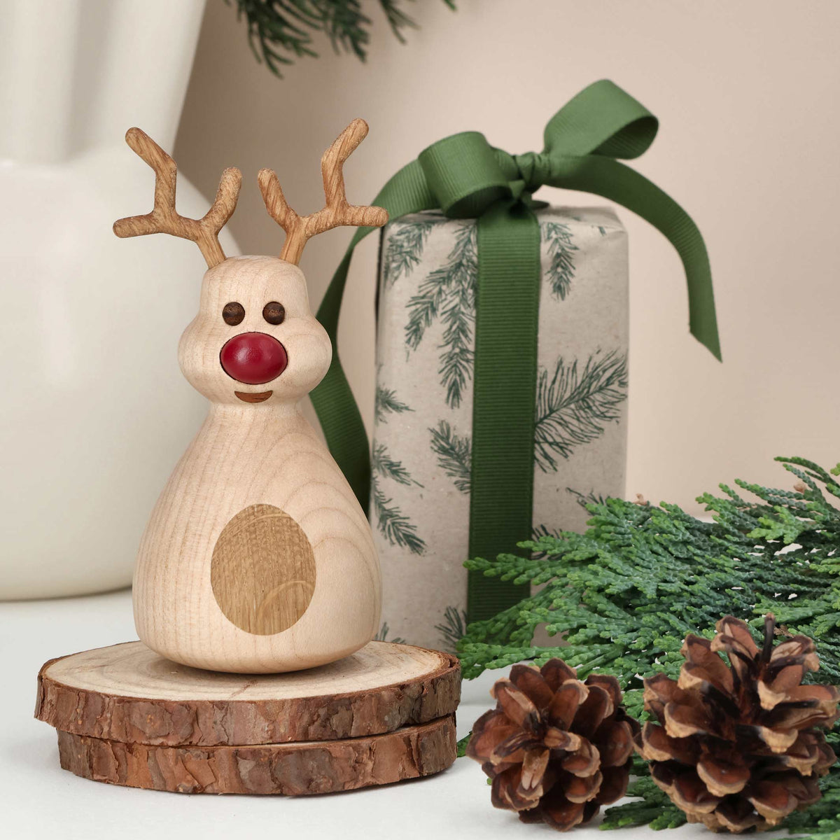 Holz-Rentier Dizzie – Eiche · 12 cm | Spring Copenhagen