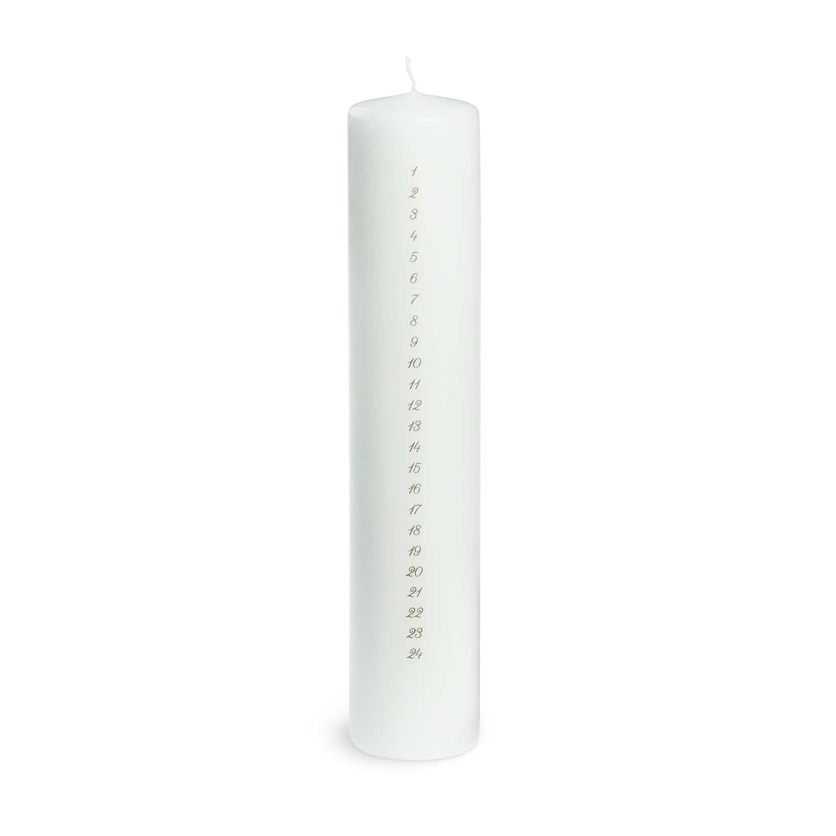 Adventskalender-Kerze "Countdown" – Weiß · 25 cm | Spring Copenhagen