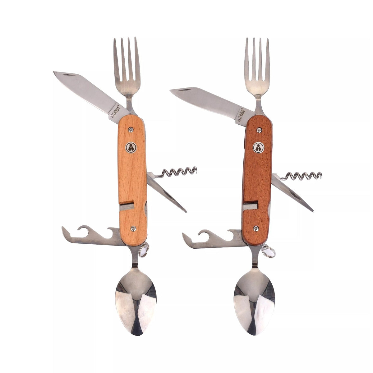 COUVERTS PLIABLES CAMPING - Two foldable Multifunctional Cutlery Sets | Laguiole