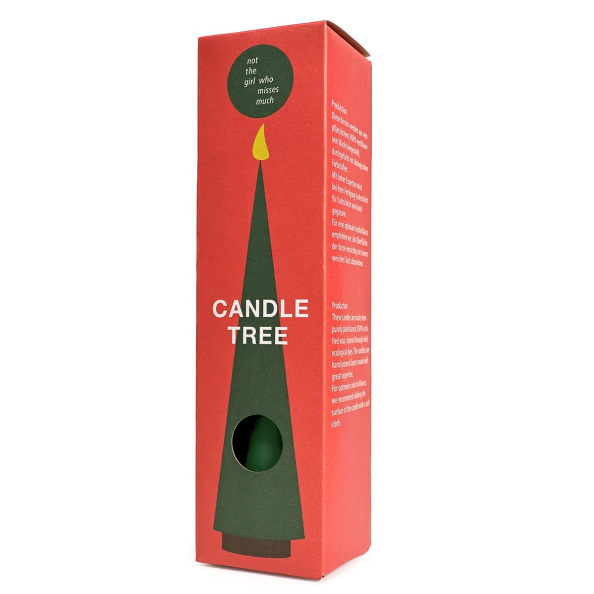 Tree Candle XL – Emerald · 22 cm | not the girl who misses much