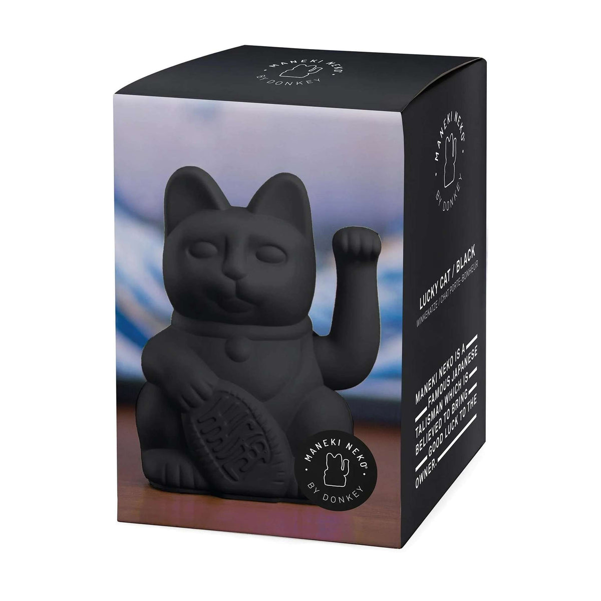 LUCKY CAT - schwarze, japanische Winkekatze - Talisman & Glücksbringer | Donkey Products