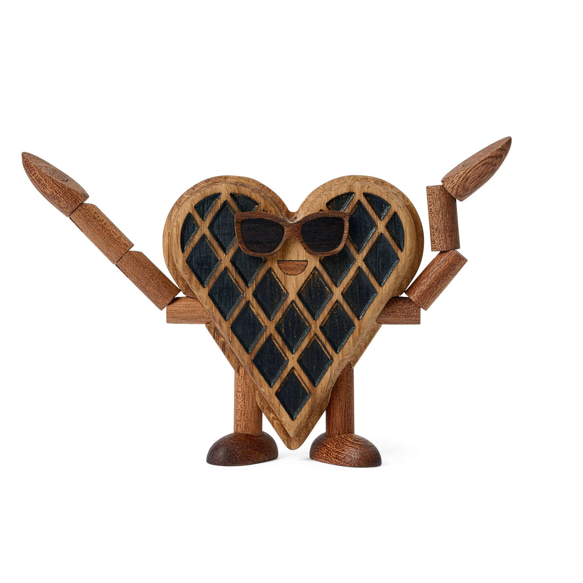 Holzfigur Woodies "Wendy Waffle" – 8 cm | Spring Copenhagen