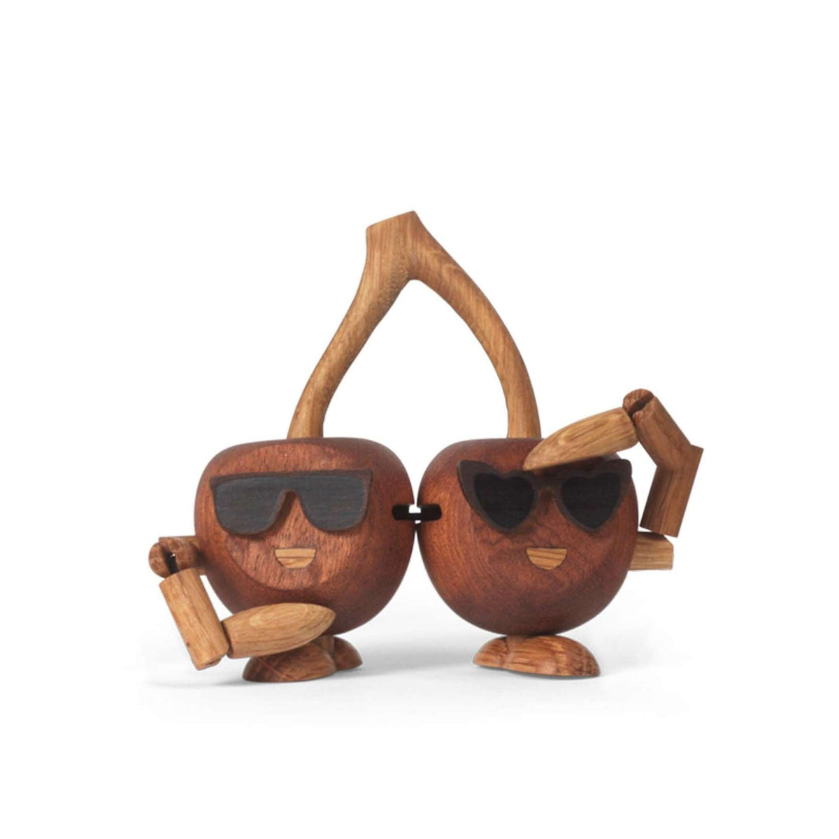 Holzfigur Woodies "Cha-Cha Cherries" – 9 cm | Spring Copenhagen