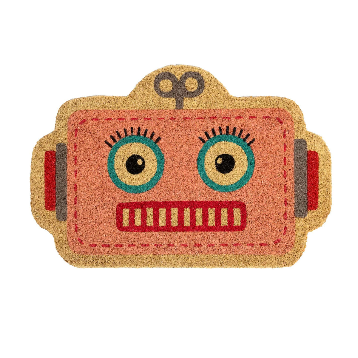 Fußmatte Roboter – Rosa · Kinder-Motiv · 60×40 cm | Fisura