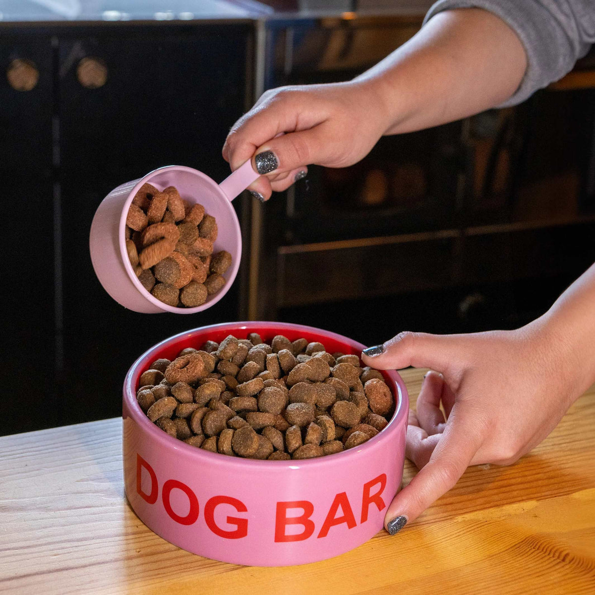 Hundenapf "Dog Bar" – Rosa · Keramik · 750 ml | Fisura