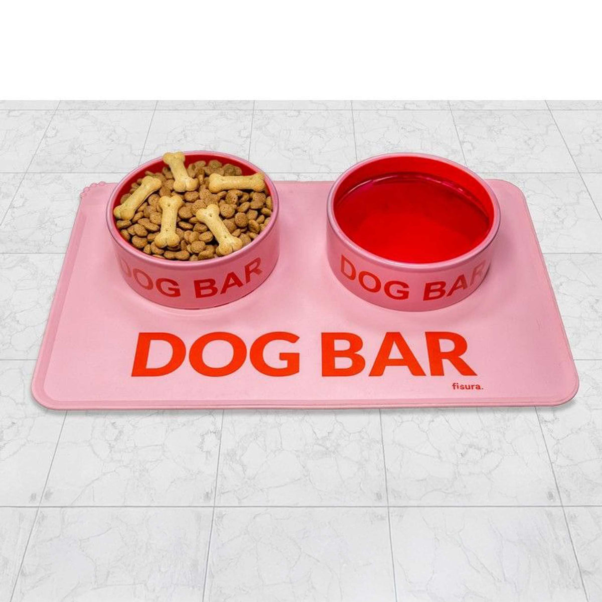 Hundenapf "Dog Bar" – Rosa · Keramik · 750 ml | Fisura