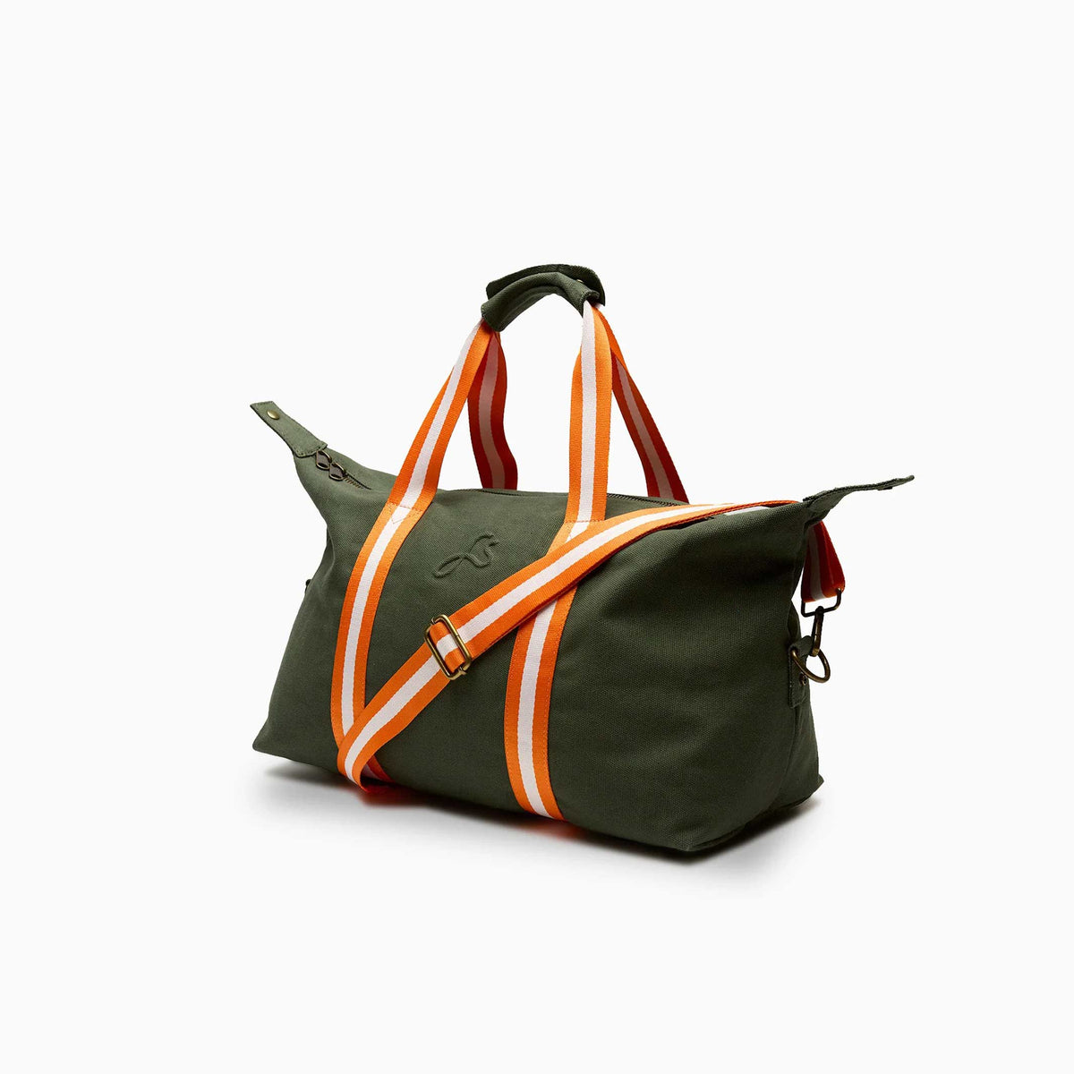 BODHI EXPLORER DUFFLE BAG - Olivgrüne Reise-Tasche aus recyceltem Segeltuchstoff 53 cm | farans