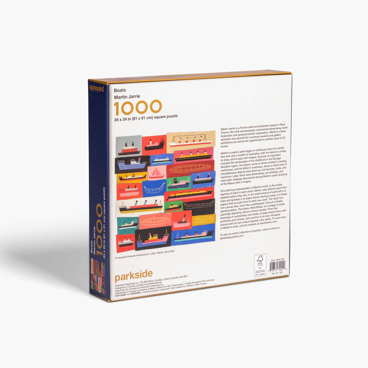 BOATS - Boote & Schiffe Puzzle 1.000 Teile - Martin Jarrie | parkside