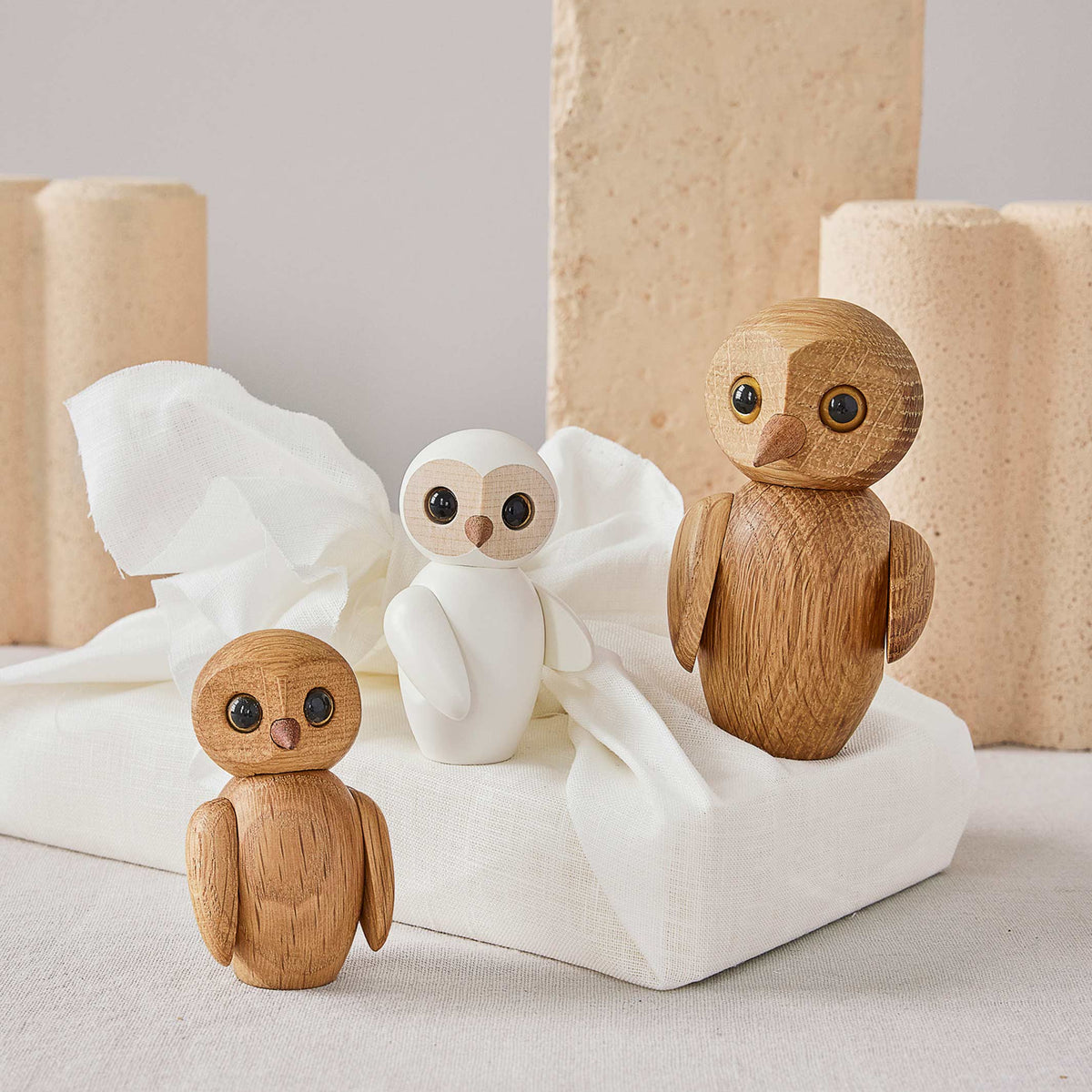 Holzeule Wise Weiß – FSC-Ahorn · 7 cm | Spring Copenhagen