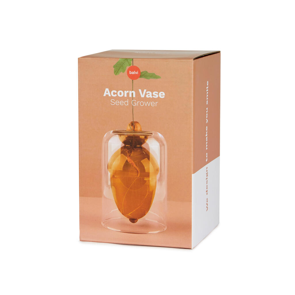 Keimglas "Acorn Vase" – Doppelwandig · 12 cm | Balvi