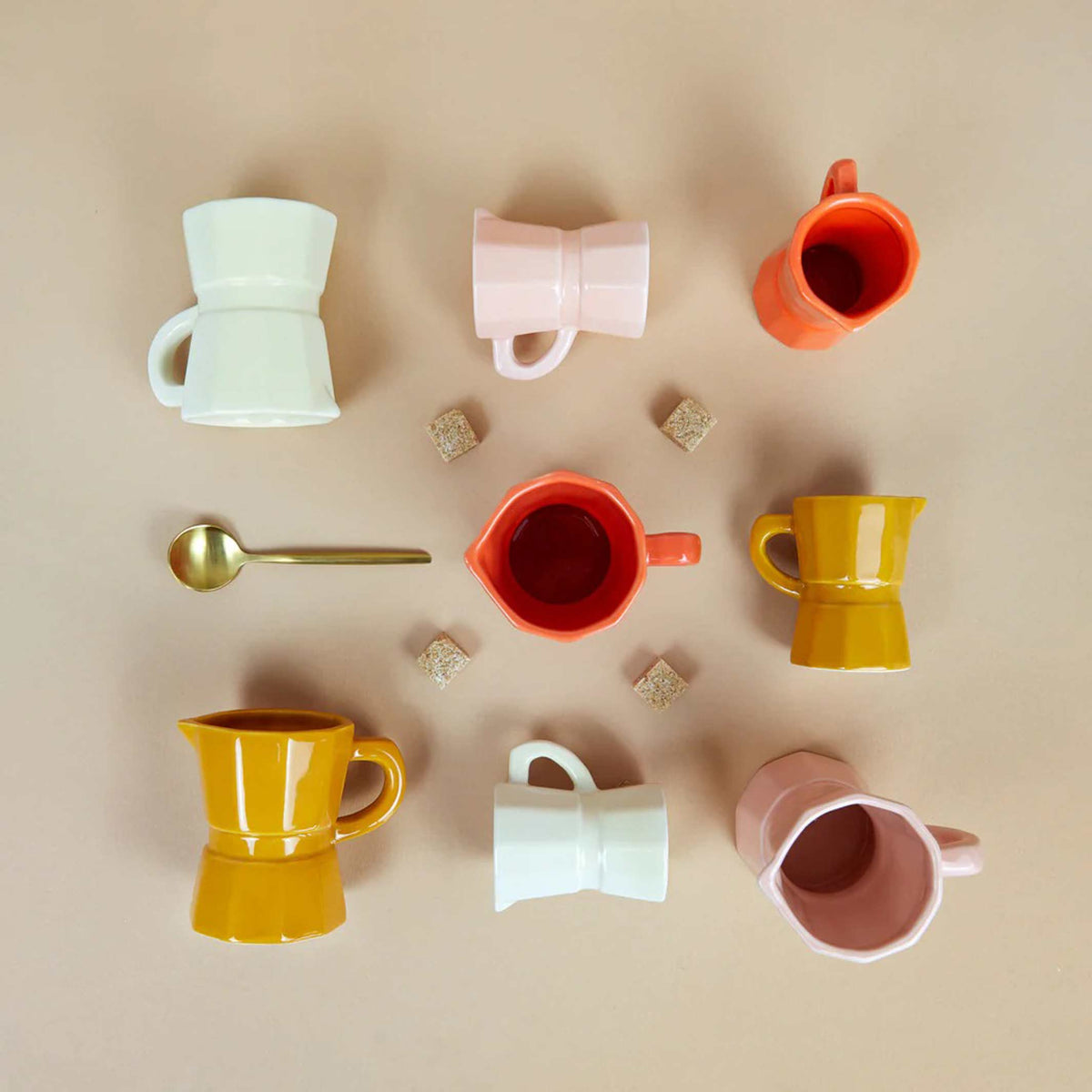 Espressotassen-Set "Moka Caramel" – Keramik · 4x 60 ml | Balvi