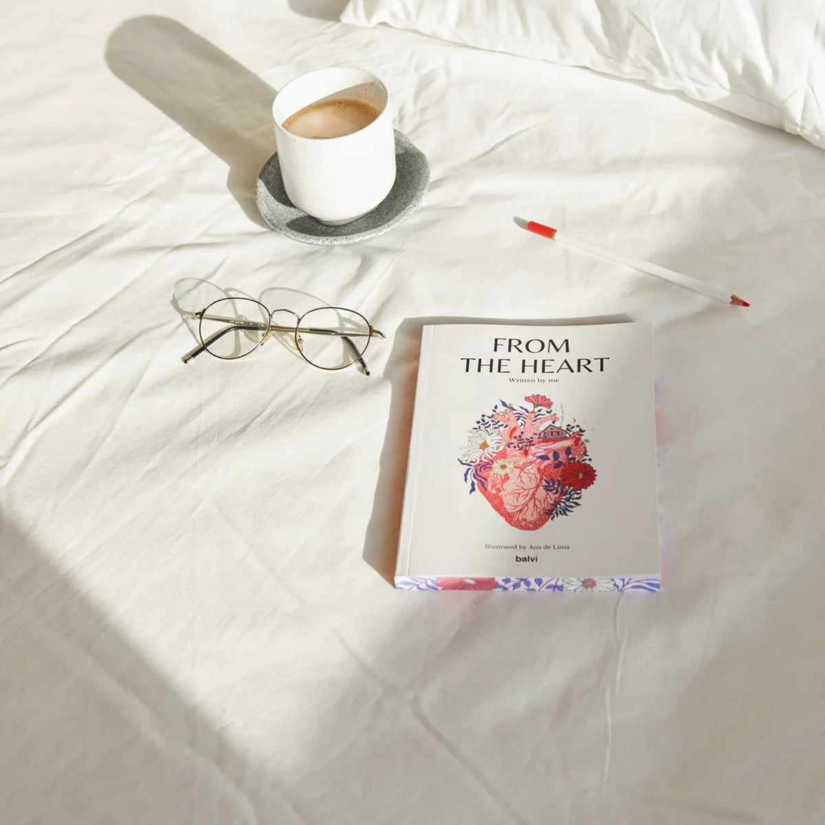 Notizbuch "From The Heart" – Liniert · A5 · 192 Seiten | Balvi
