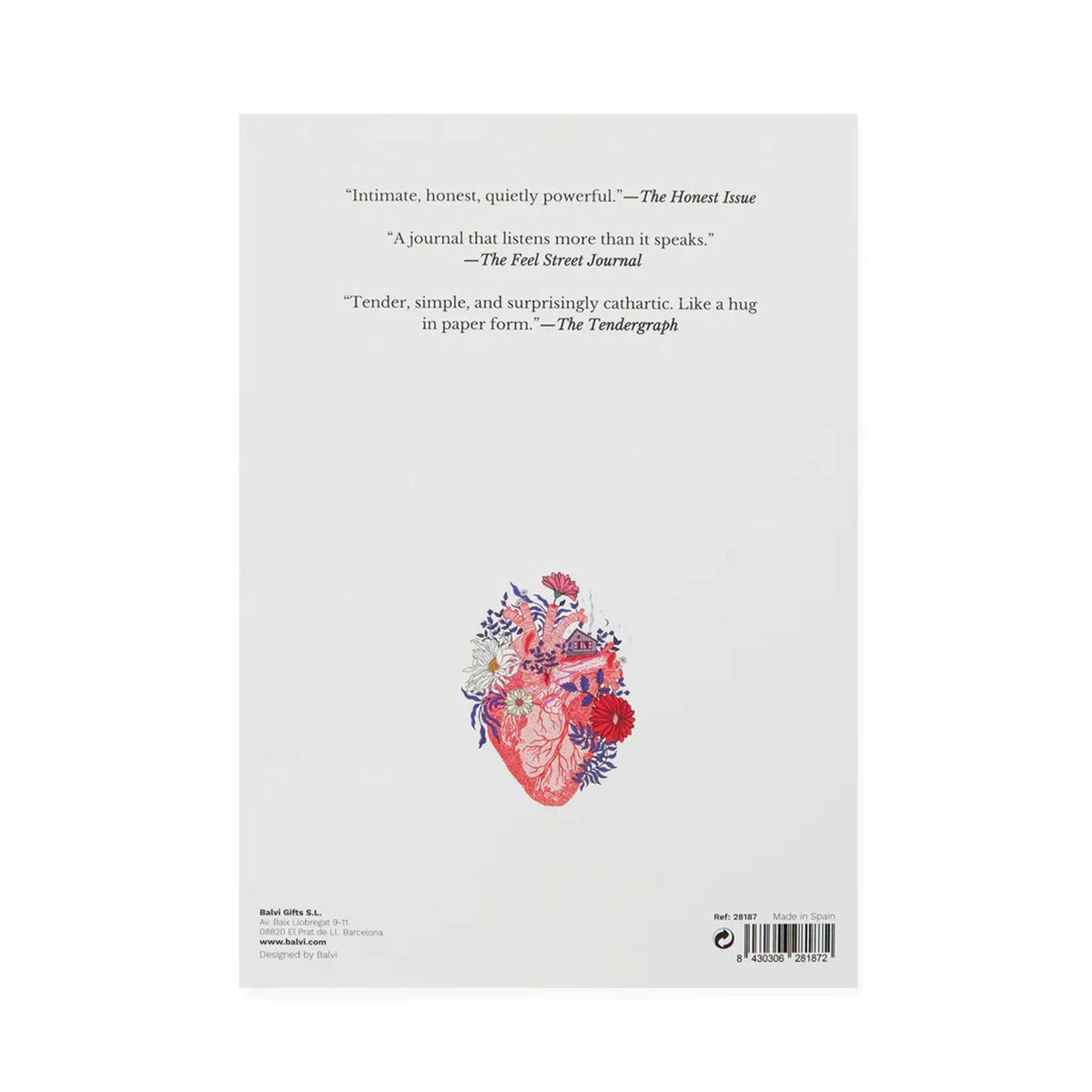 Notizbuch "From The Heart" – Liniert · A5 · 192 Seiten | Balvi