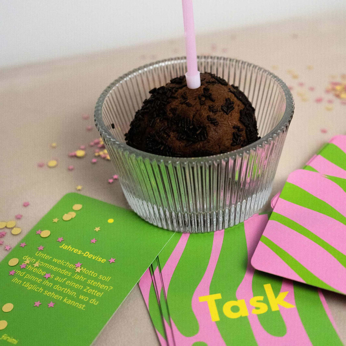 Kartenset "Ask & Task" Birthday Edition – 53 Karten | Finimi