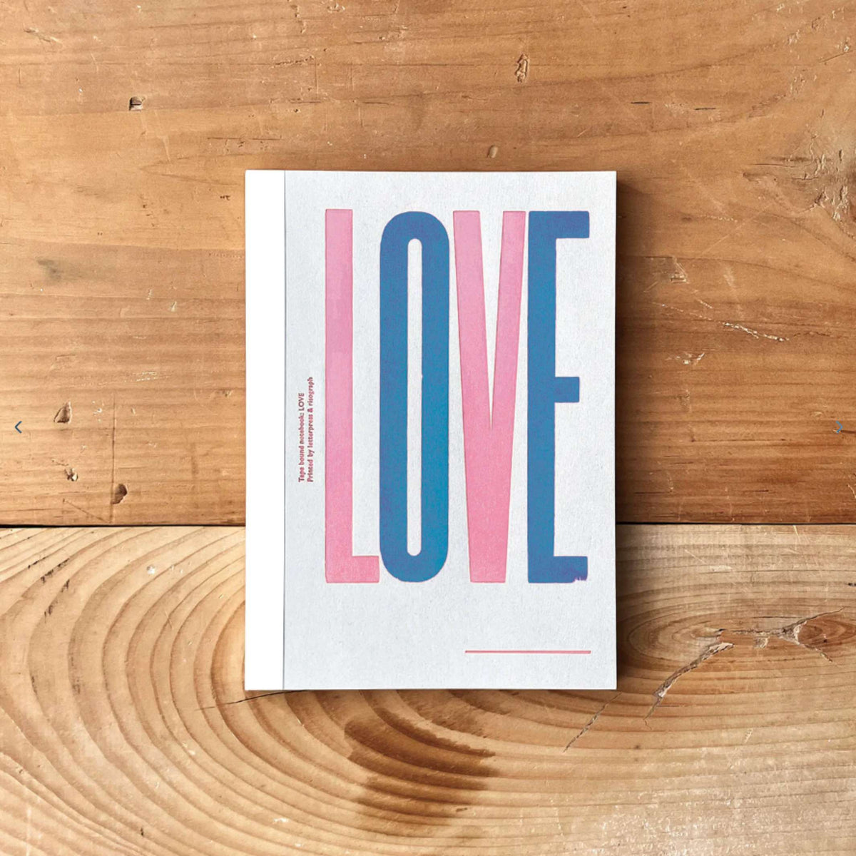 Notizbuch Tape Bound Love 2 Condensed – Letterpress, A5 | Tomigaya