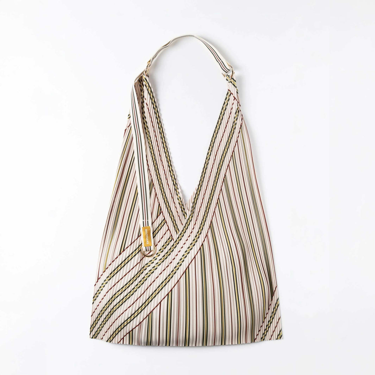Y-Tasche Zoe – Plissee-Satin · 30 × 60 cm | Multitudes