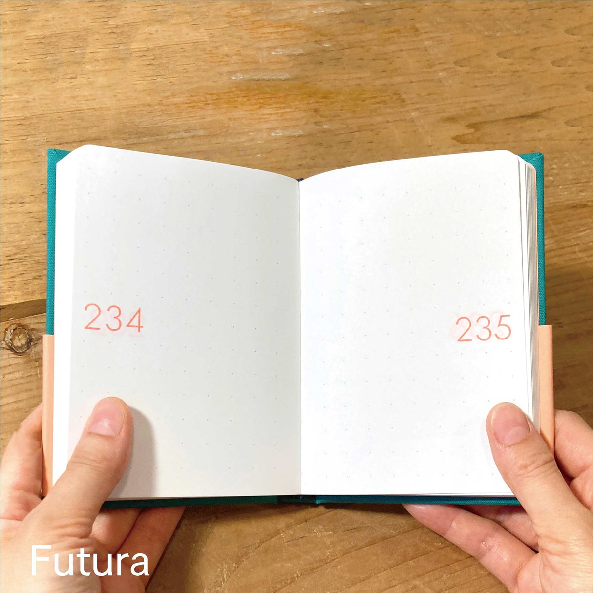 Notebook Typeface Futura – Japan Letterpress, A6 Purple | Tomigaya · Graphic Design Gift