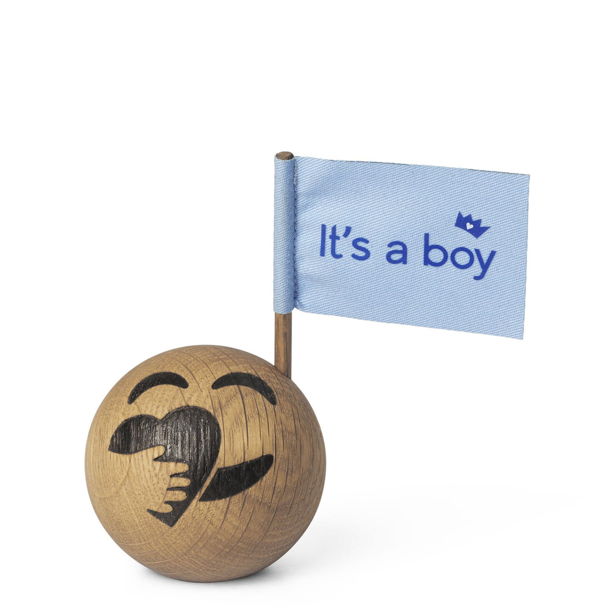 Holz-Emoticon Boy & Girl – Eiche · Ø 5 cm | Spring Copenhagen