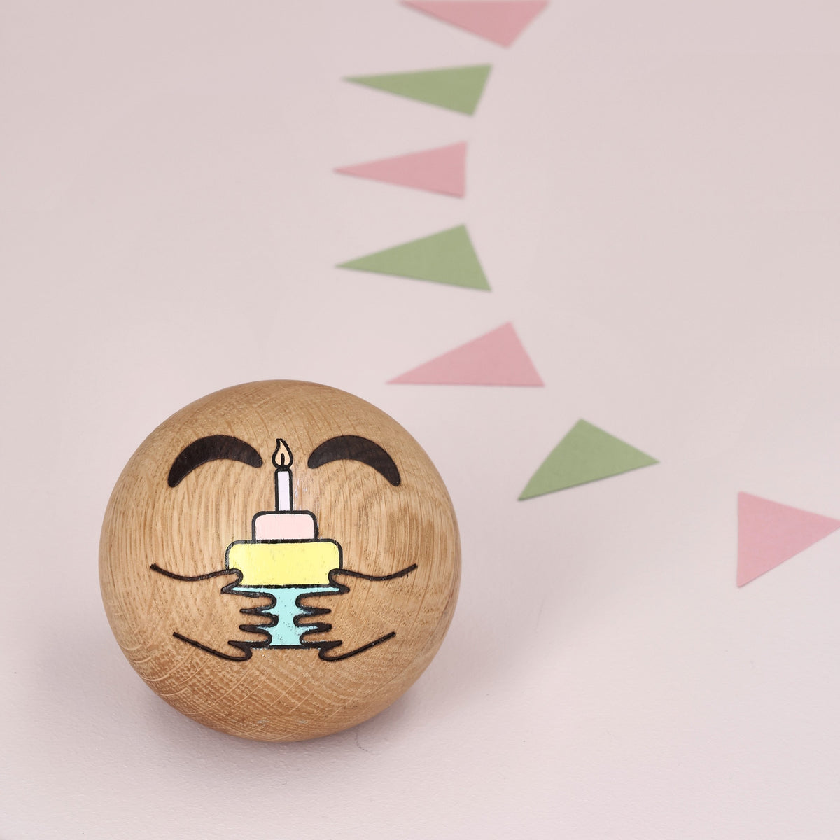Holz-Emoticon Wish – Eiche · 7 cm | Spring Copenhagen
