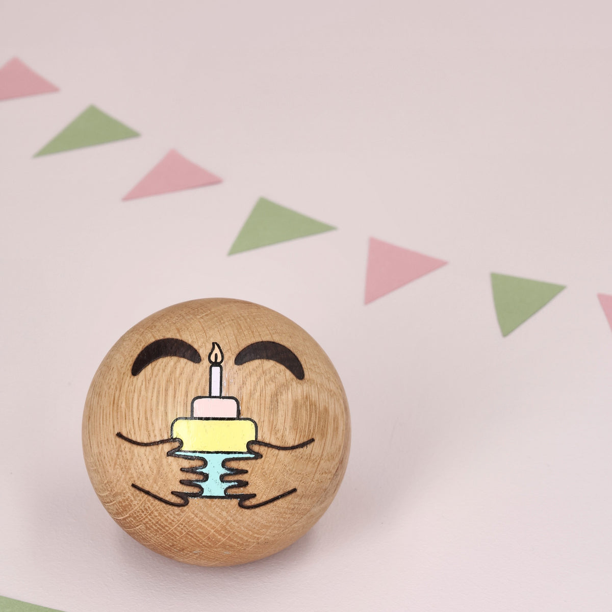 Holz-Emoticon Wish – Eiche · 7 cm | Spring Copenhagen
