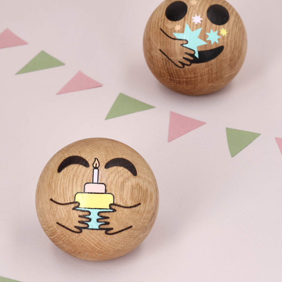 Holz-Emoticon Wish – Eiche · 7 cm | Spring Copenhagen