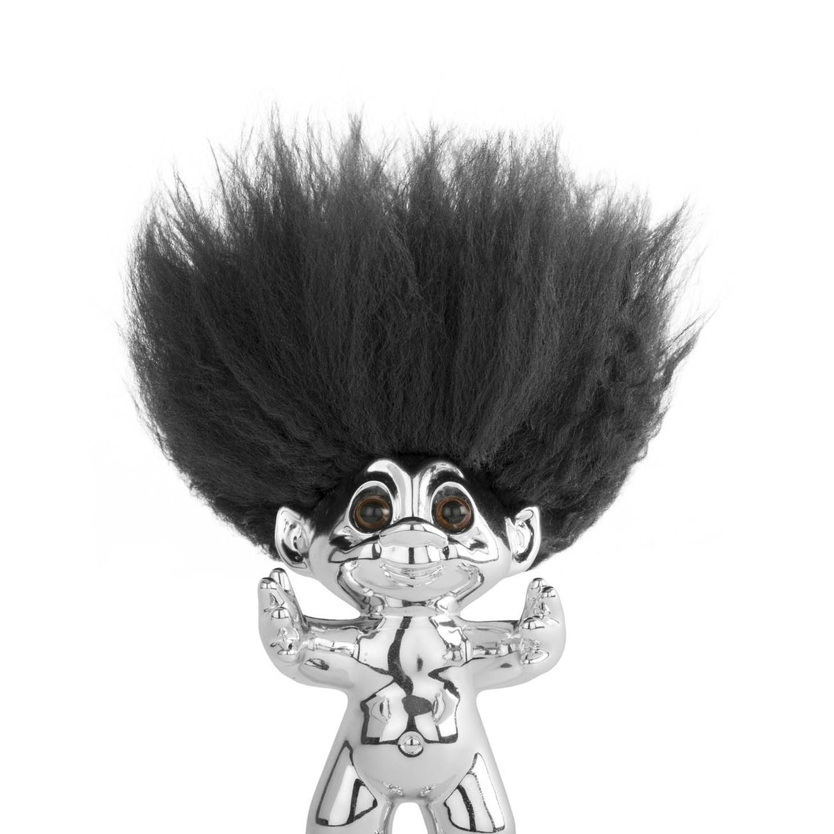 Glückstroll Chrome – Metallic · 9 cm | Spring Copenhagen · Glücksbringer