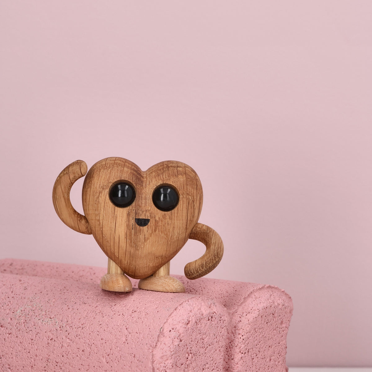 Holzfigur Woodies "Hugo Heart" – 5,4 cm | Spring Copenhagen