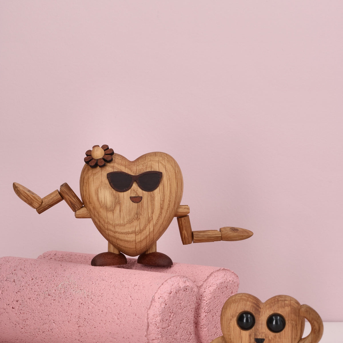 Holzfigur Woodies "Hugo Heart" – 5,4 cm | Spring Copenhagen