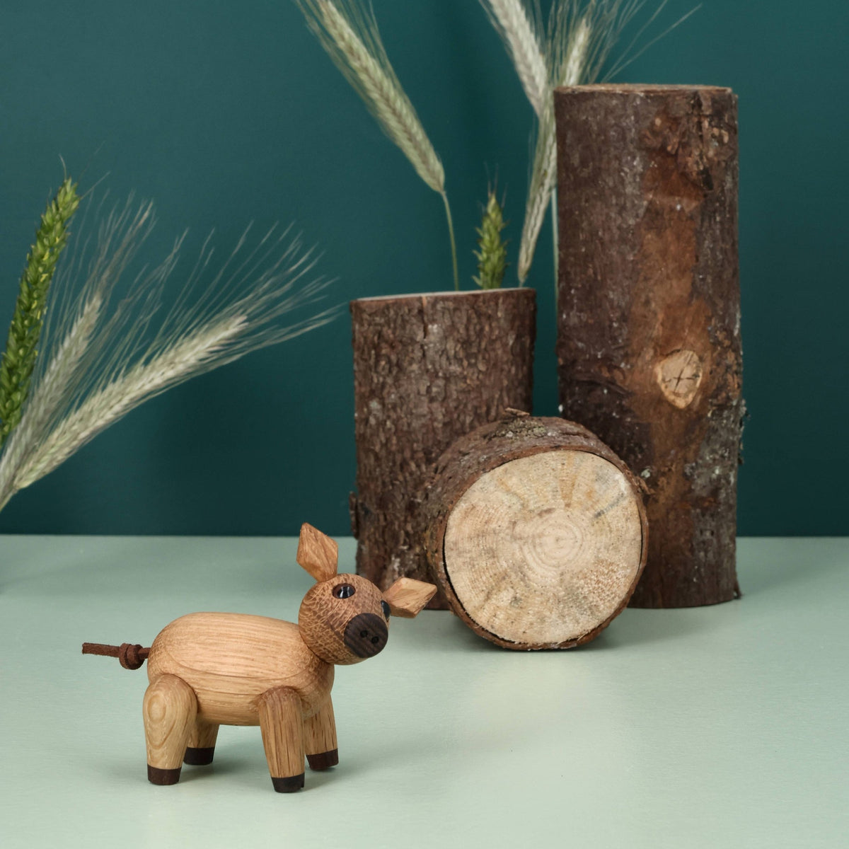 Holzschwein Poppy – 6 cm · Tierfigur | Spring Copenhagen · Tischdeko