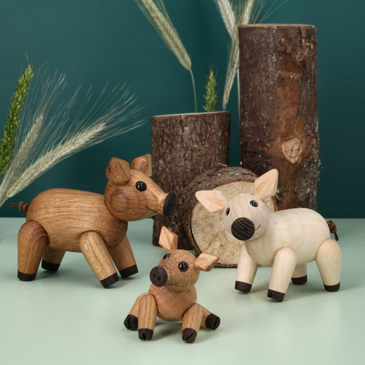 Holzschwein Poppy – 6 cm · Tierfigur | Spring Copenhagen · Tischdeko