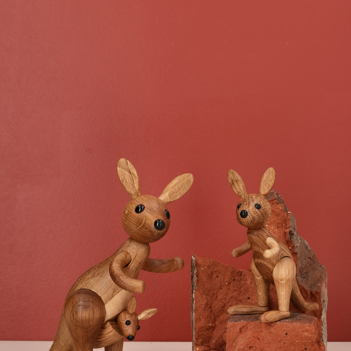 Holzkänguru Sydney – 16,5 cm · Tierfigur | Spring Copenhagen · Tischdeko