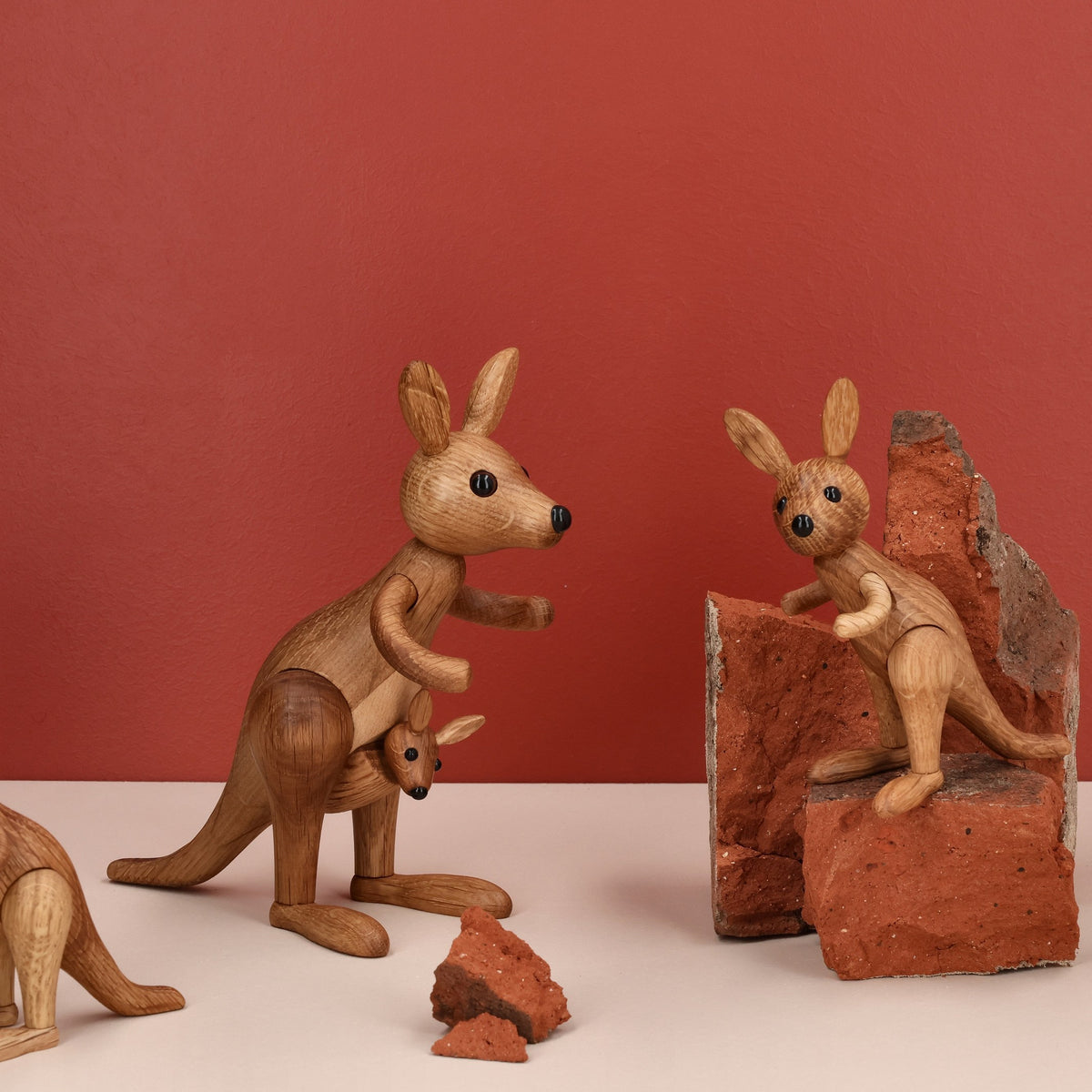 Holzkänguru Sydney – 16,5 cm · Tierfigur | Spring Copenhagen · Tischdeko