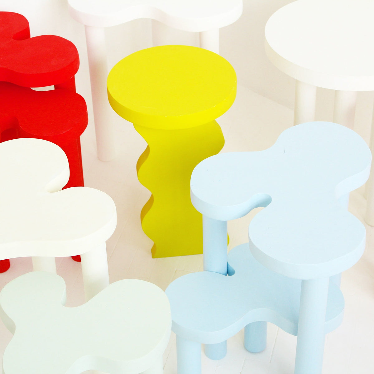Beistelltisch Splat – Niedrig · Weiß | Sophie Collé · Areaware