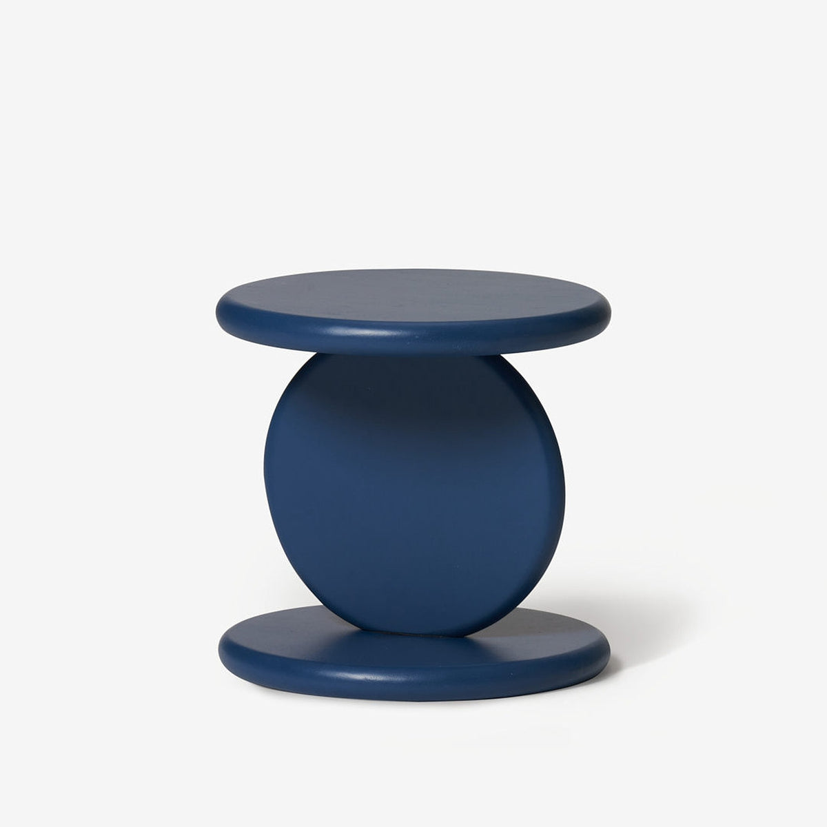 Side Table "Pod Low" – Blue · Wood · Ø 27 cm | Hanna Anonen · Areaware