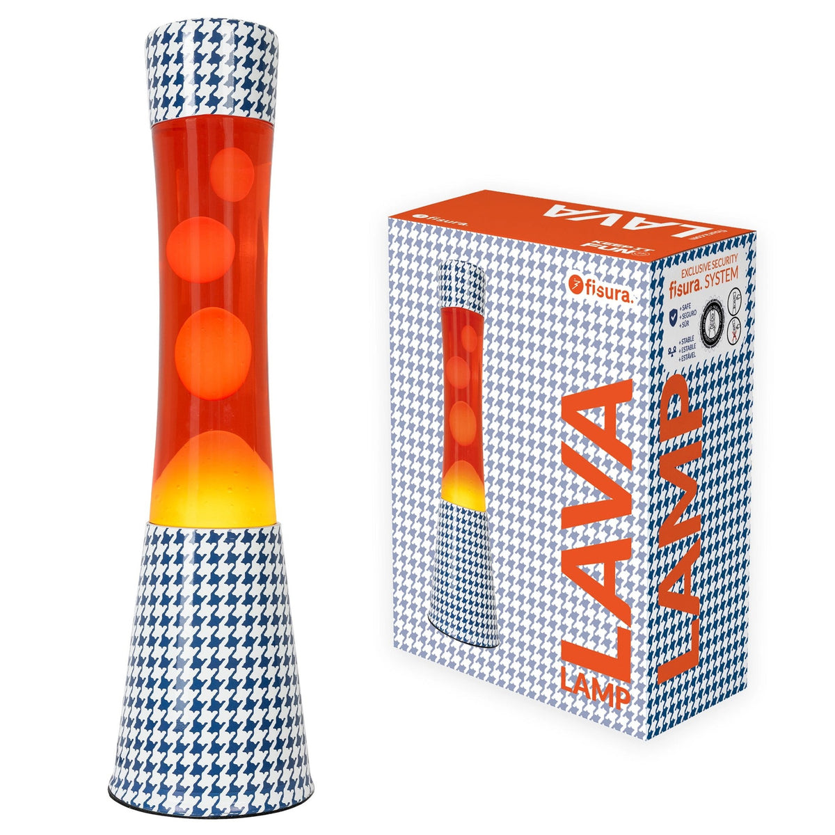 Lavalampe Tower Bon Voyage – Motiv-Glas · Retro · 39,5 cm | Fisura