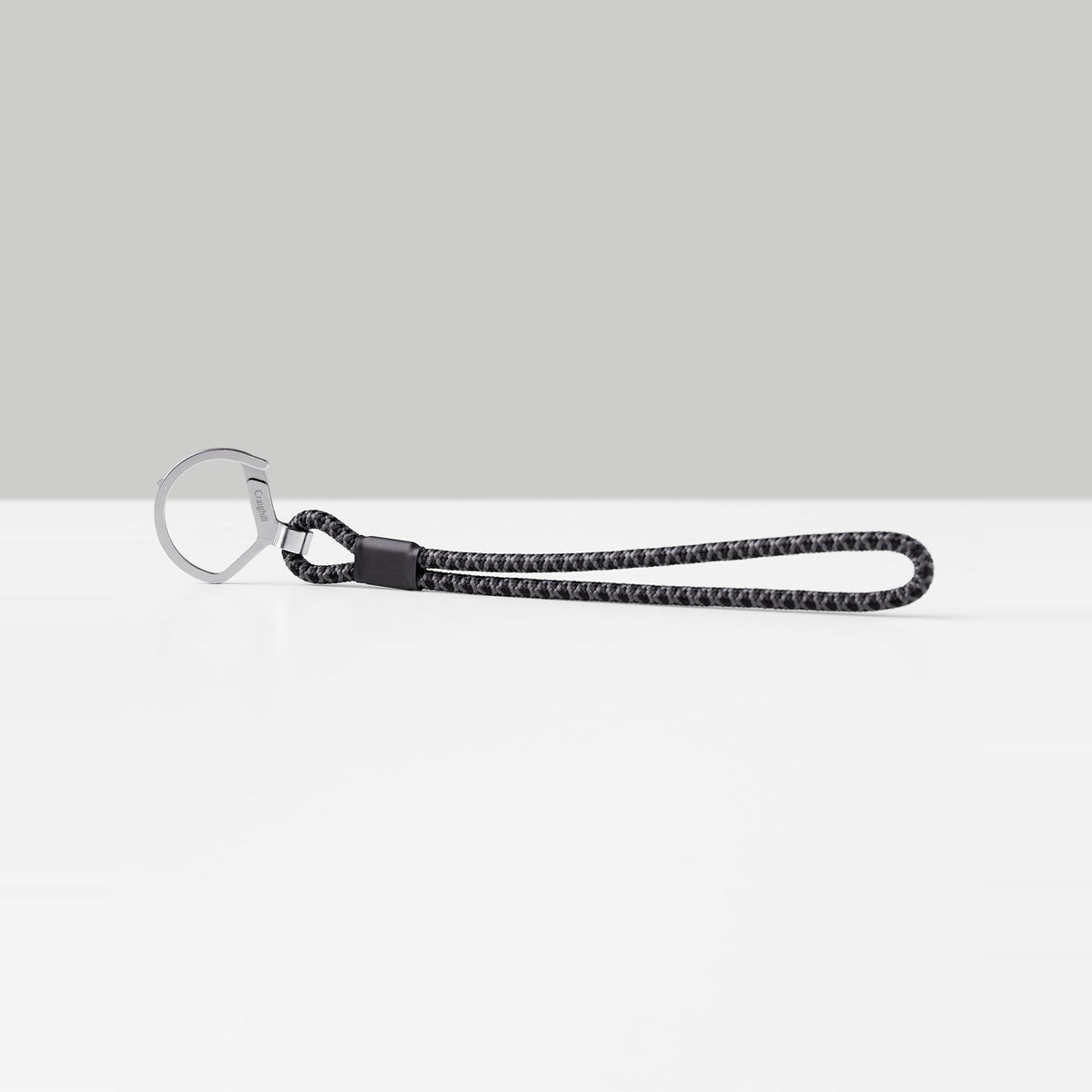 Schlüsselring "Rope Split Ring" Long – Stahl · Dunkelgrau | Craighill
