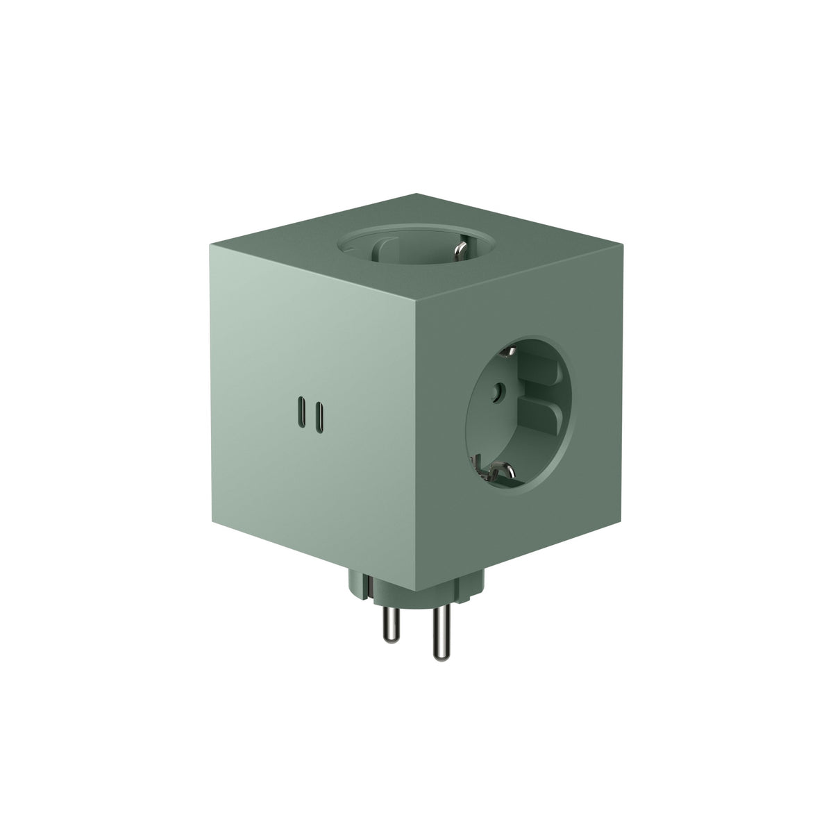 Steckdosenleiste "Square 2" – Grün · 3-fach · USB-C | Avolt